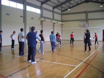 Indoor Basketball and Volleyball court